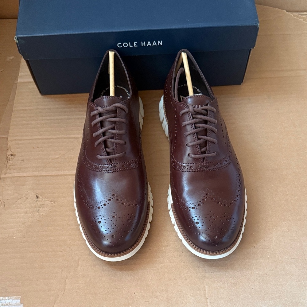 Cole Haan ZeroGrand Remastered Wingtip Oxford 11M Madeira NWT - Picture 2 of 5